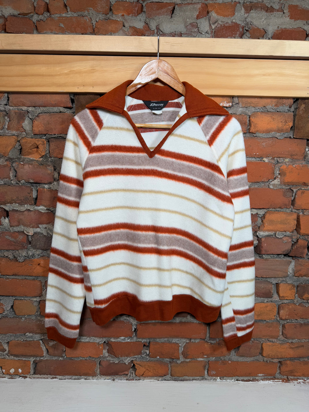 True Vintage JC Penney Fleece Pullover (See Measurements)