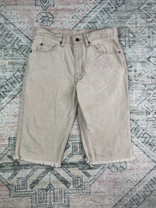 Vintage 80s Tan Levi’s Cutoff Jeans (31)