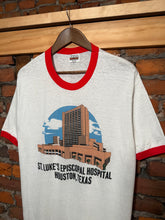 Load image into Gallery viewer, Vintage 80s Hospital Ringer T-Shirt (M/L)
