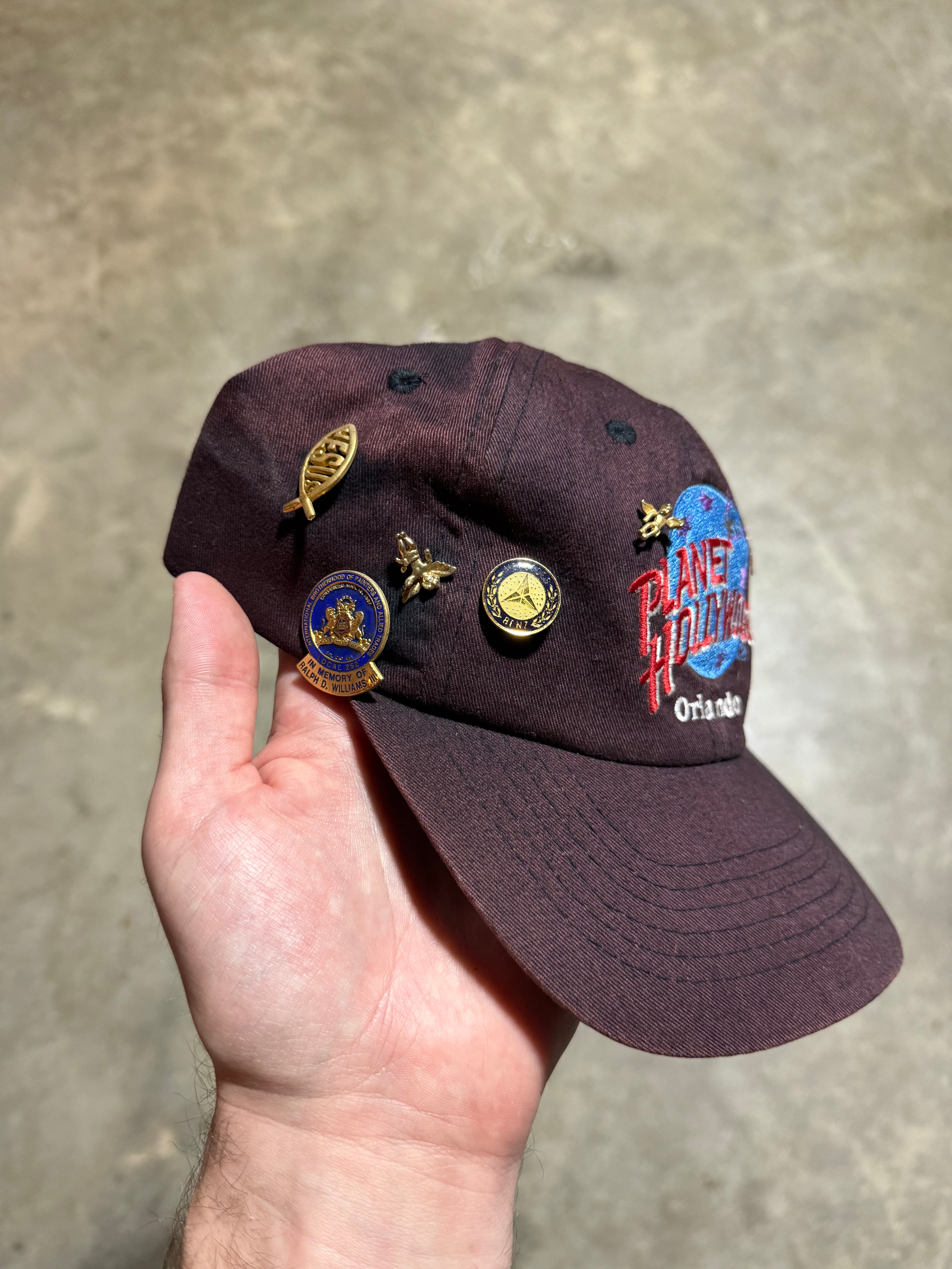 Vintage Planet Hollywood Hat with Pins