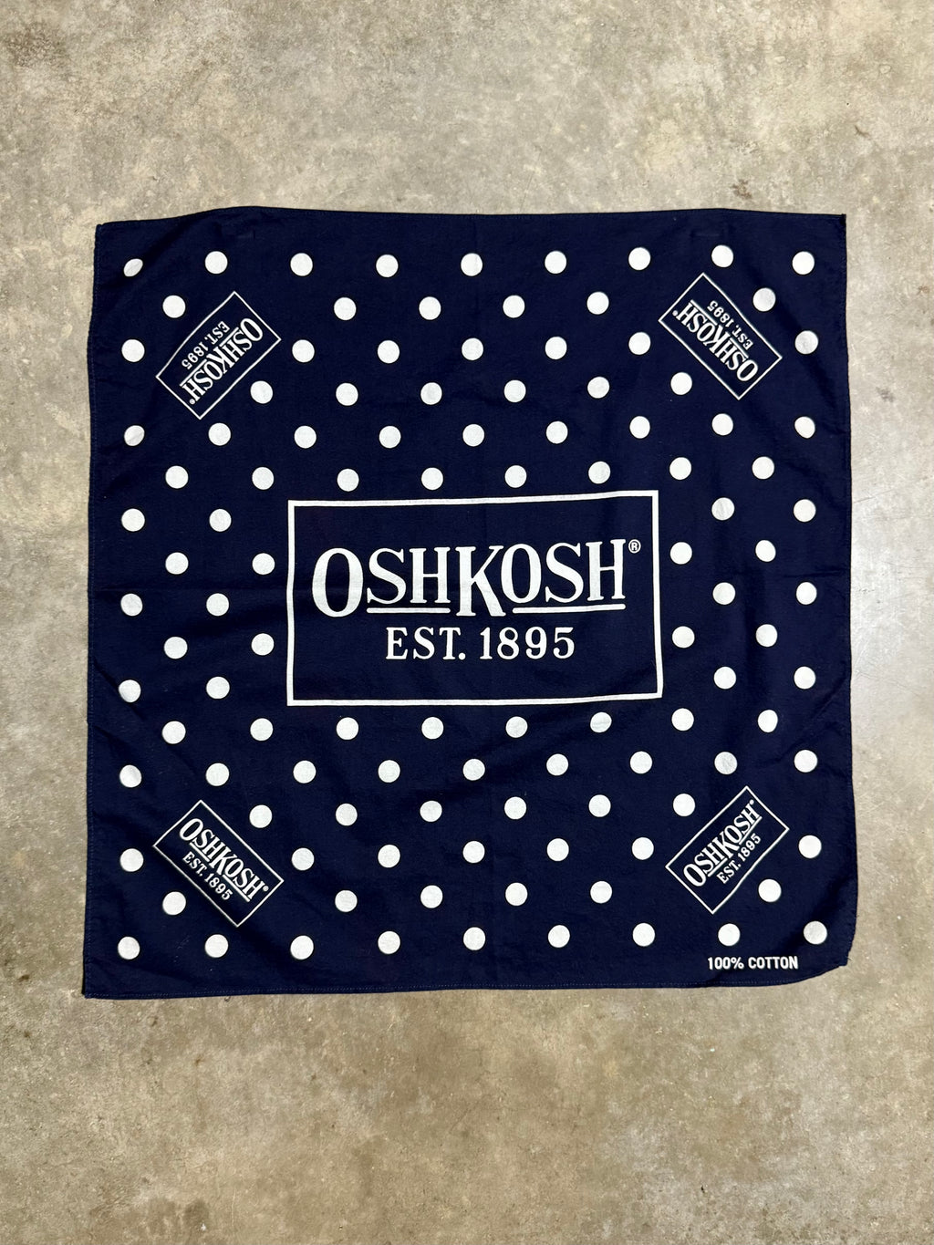 Lot of 2 Vintage Bandanas Osh Kosh and Red