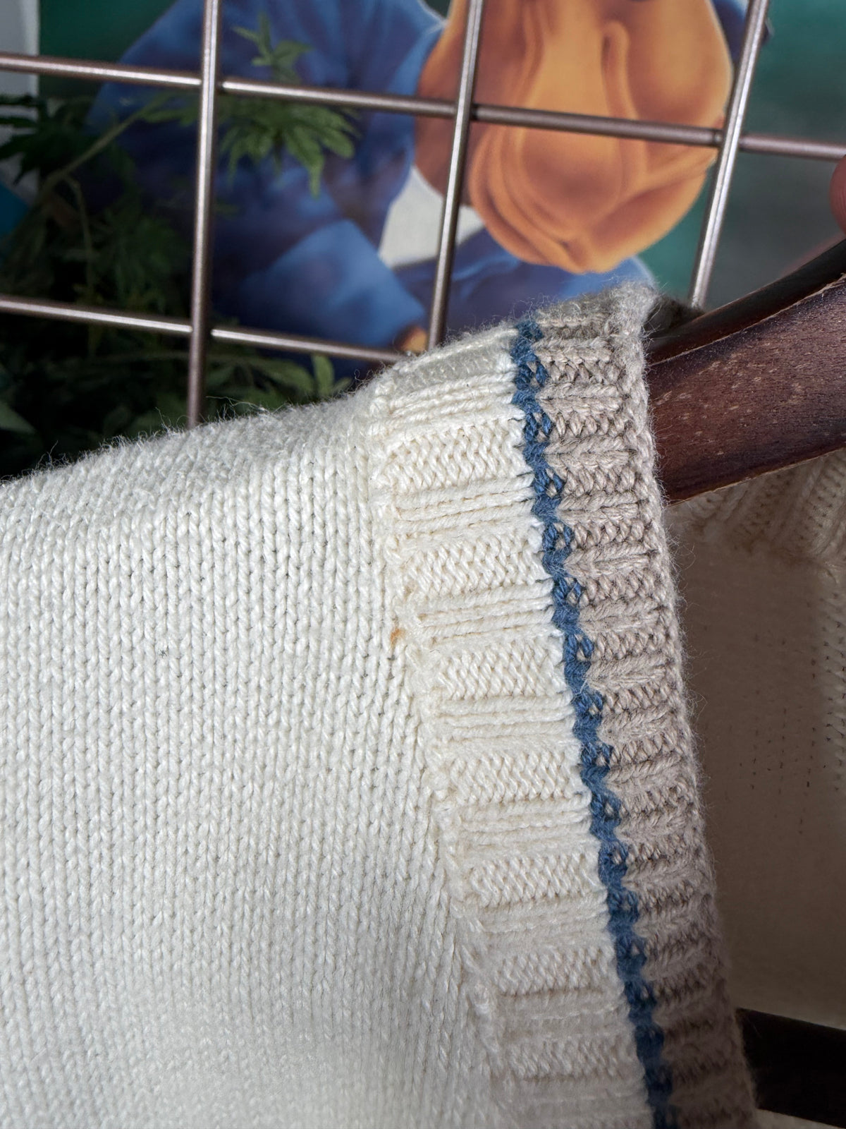 Vintage Crusader Reef Two Tone Golf Sweater (M)