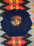 Vintage Fall Time Fox Crewneck(L)