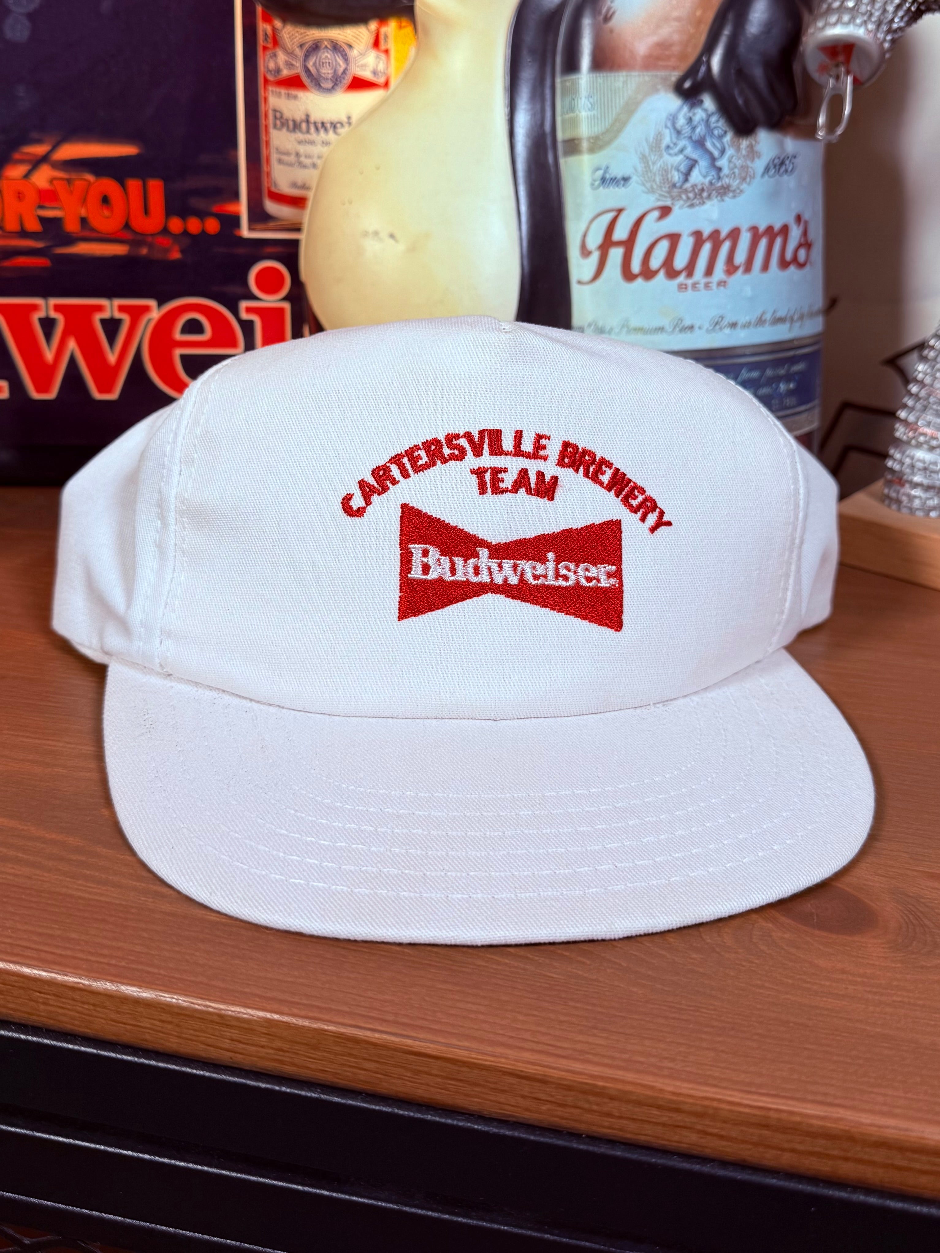 Vintage Budweiser Brewery Team Snapback Hat
