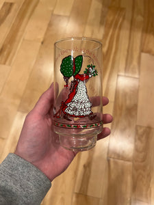 Lot of 2 Vintage 70s Coca-Cola Christmas Glasses