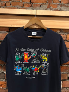 2000s All The Cats of Greece Shirt(L)