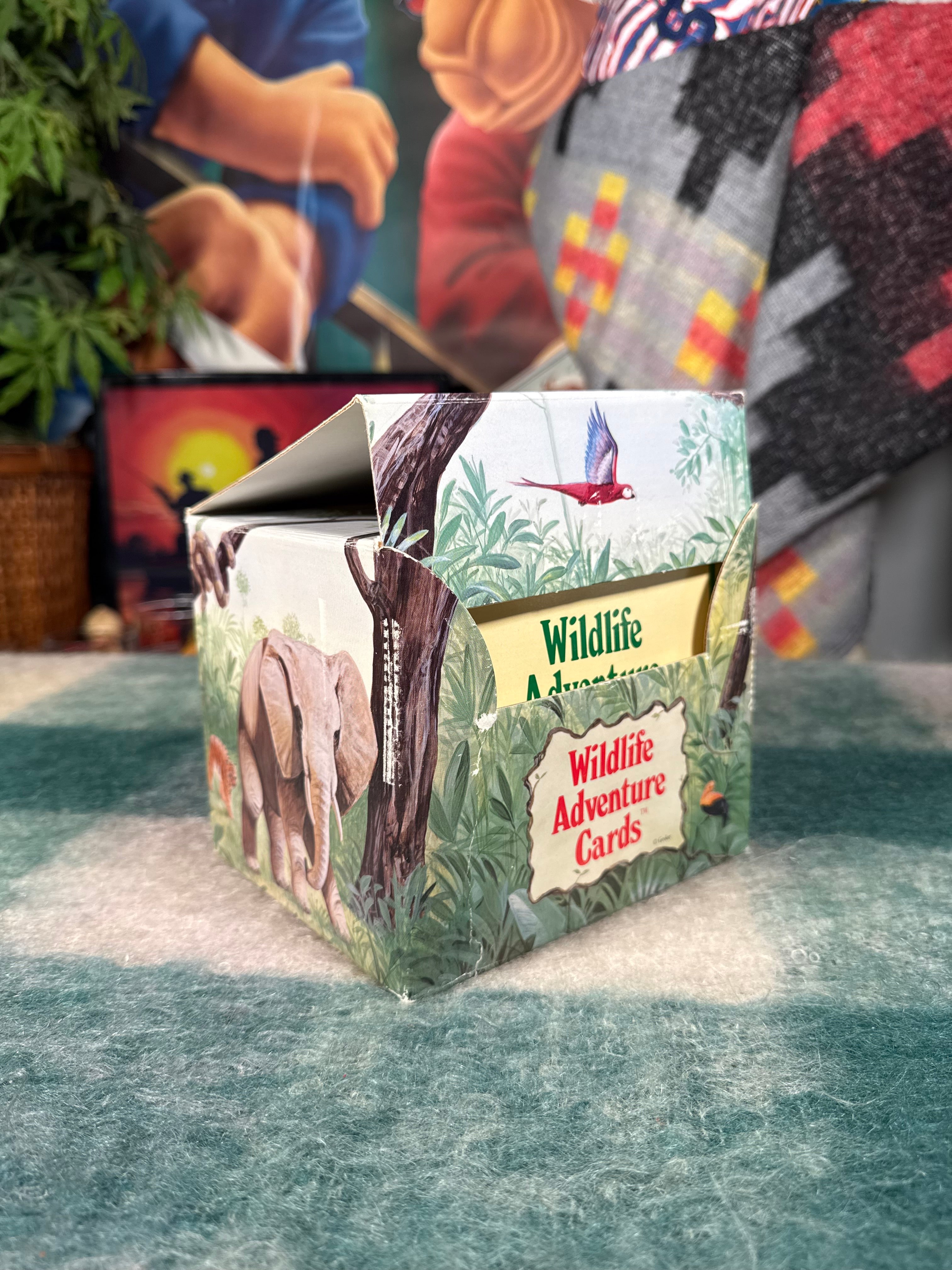 Vintage Wildlife Adventure Cards Set