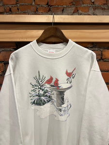 Vintage Snowtime Robins Crewneck (L)