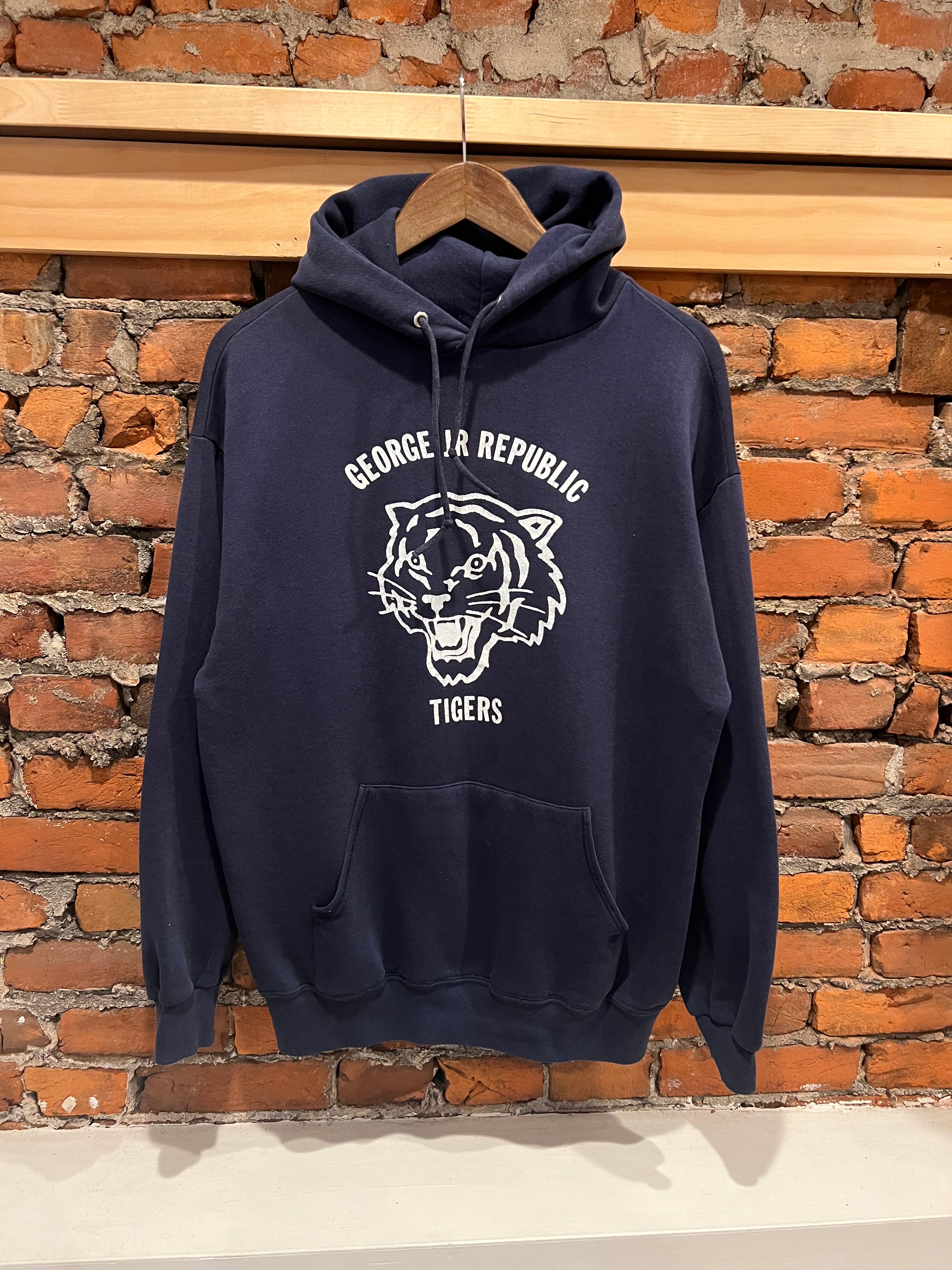 Vintage 80s George Jr Republic Tigers Hoodie (S)