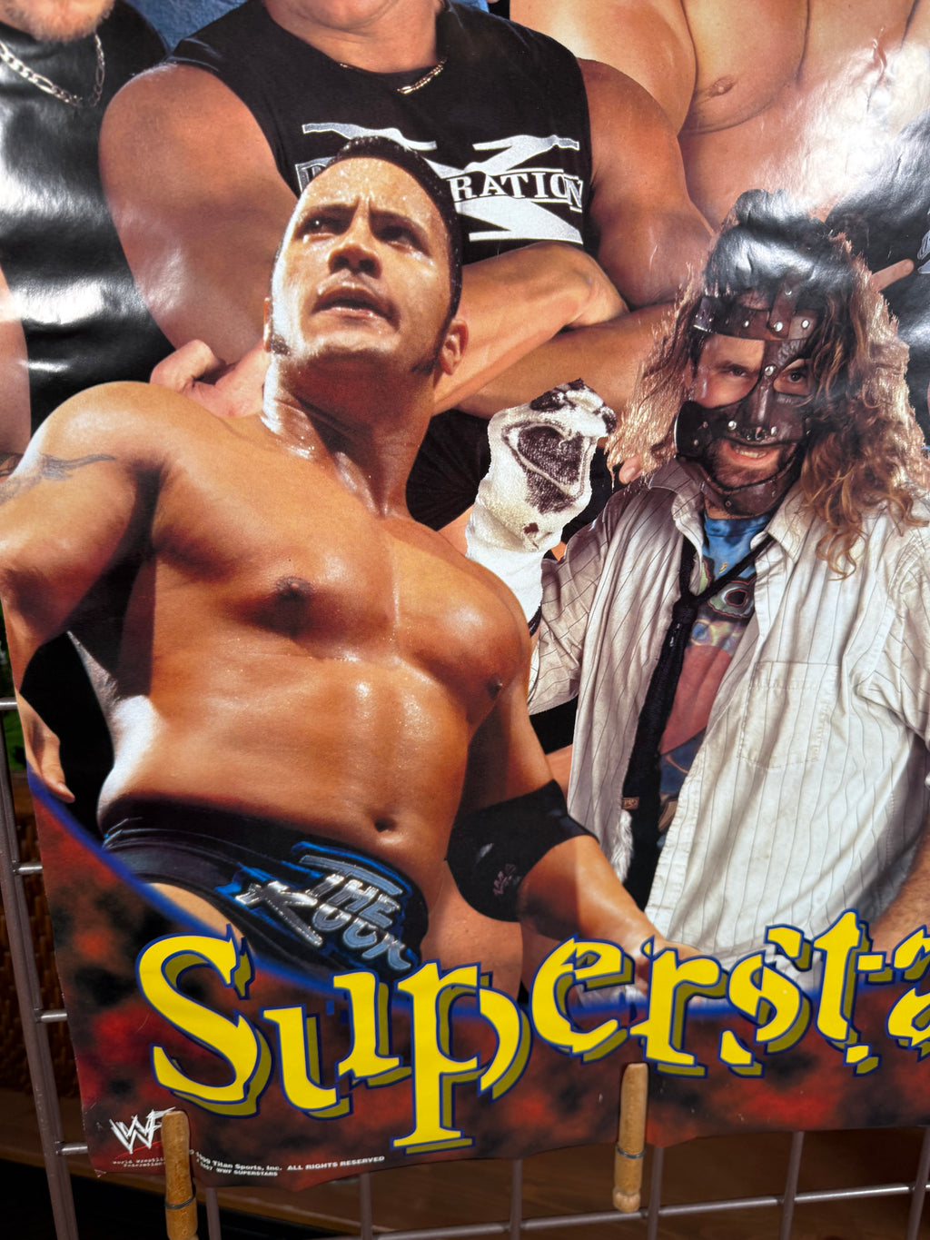 Vintage 1999 WWF Superstars Poster (22x34inch)