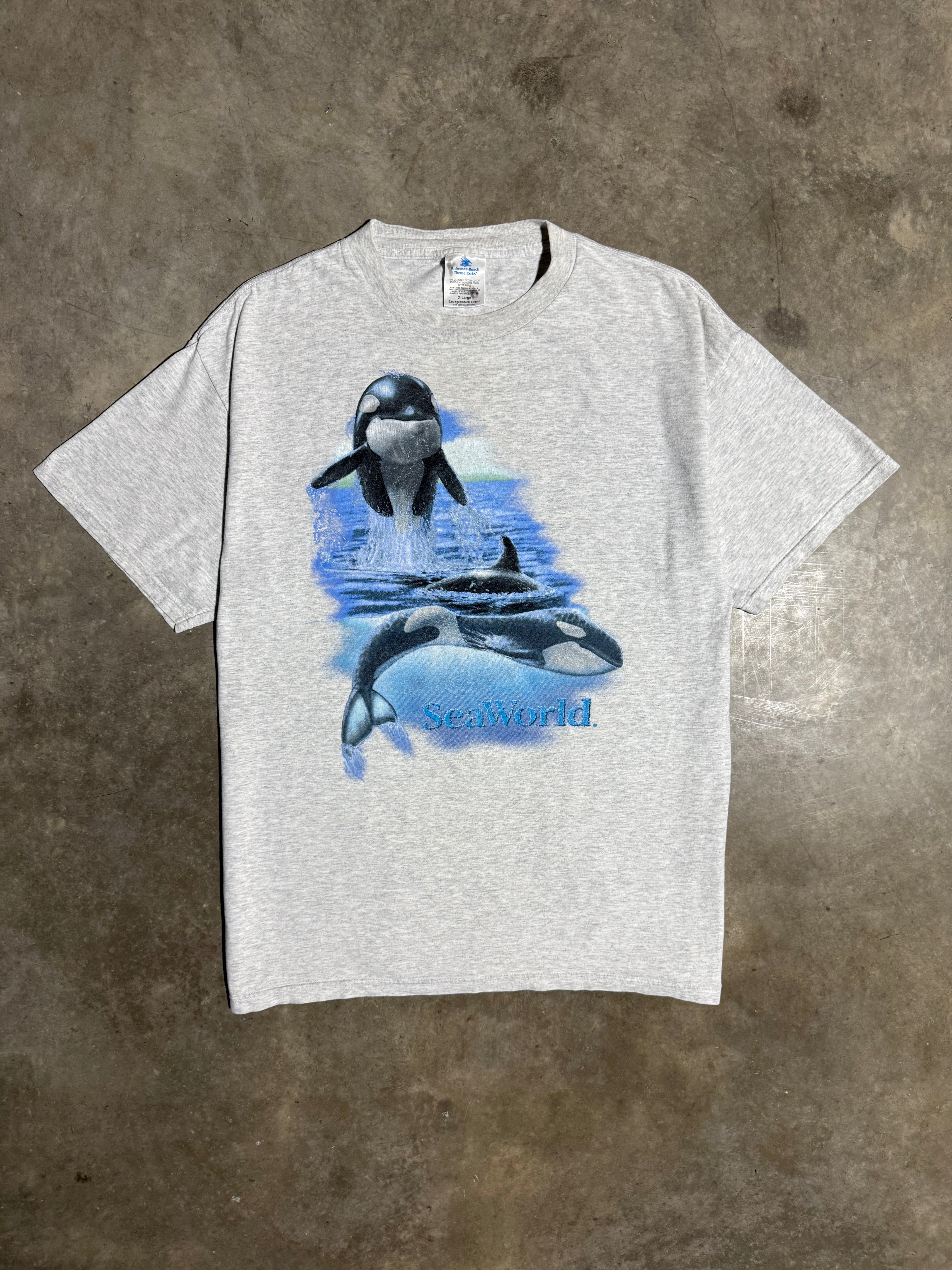 Vintage 90s Sea World Orca T-Shirt (XL)