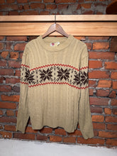 Load image into Gallery viewer, Vintage 70s Kings Road Sears Tan Knit Sweater (M)
