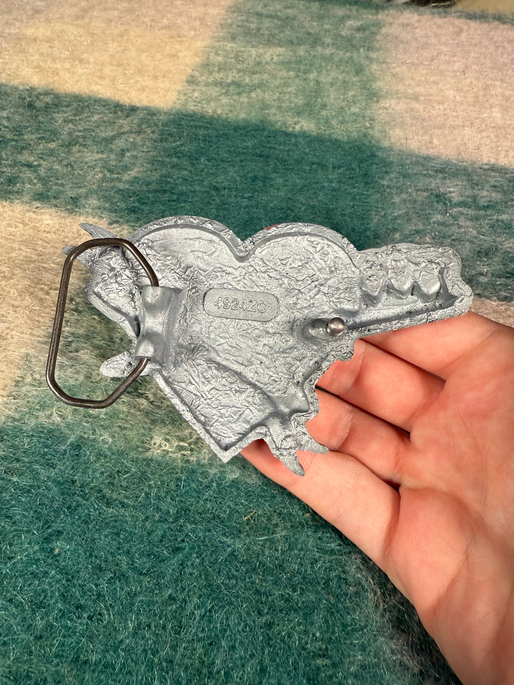 2000s Love Hurts Heart Belt Buckle