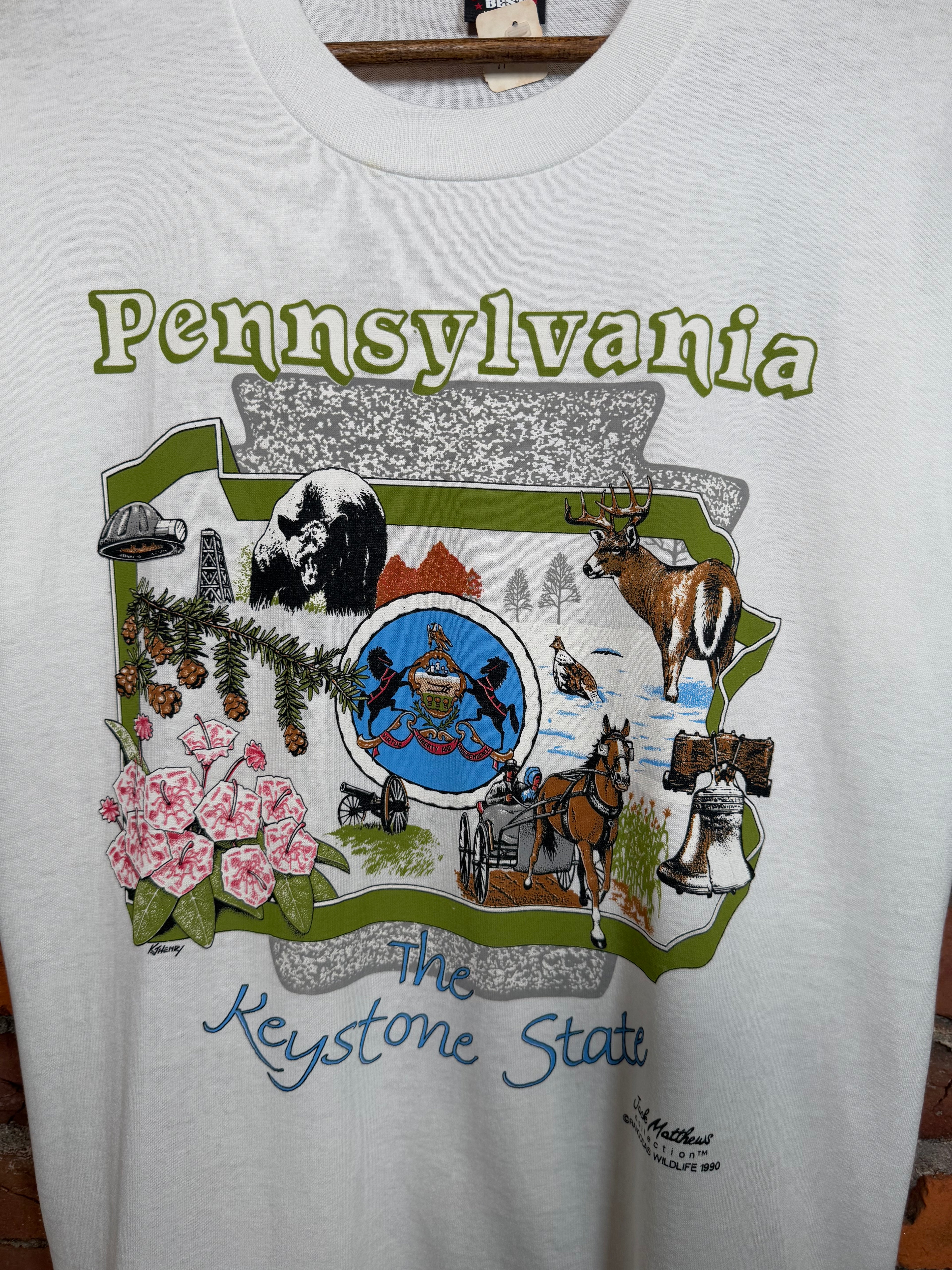 Vintage Pennsylvania The Keystone State Shirt (L)
