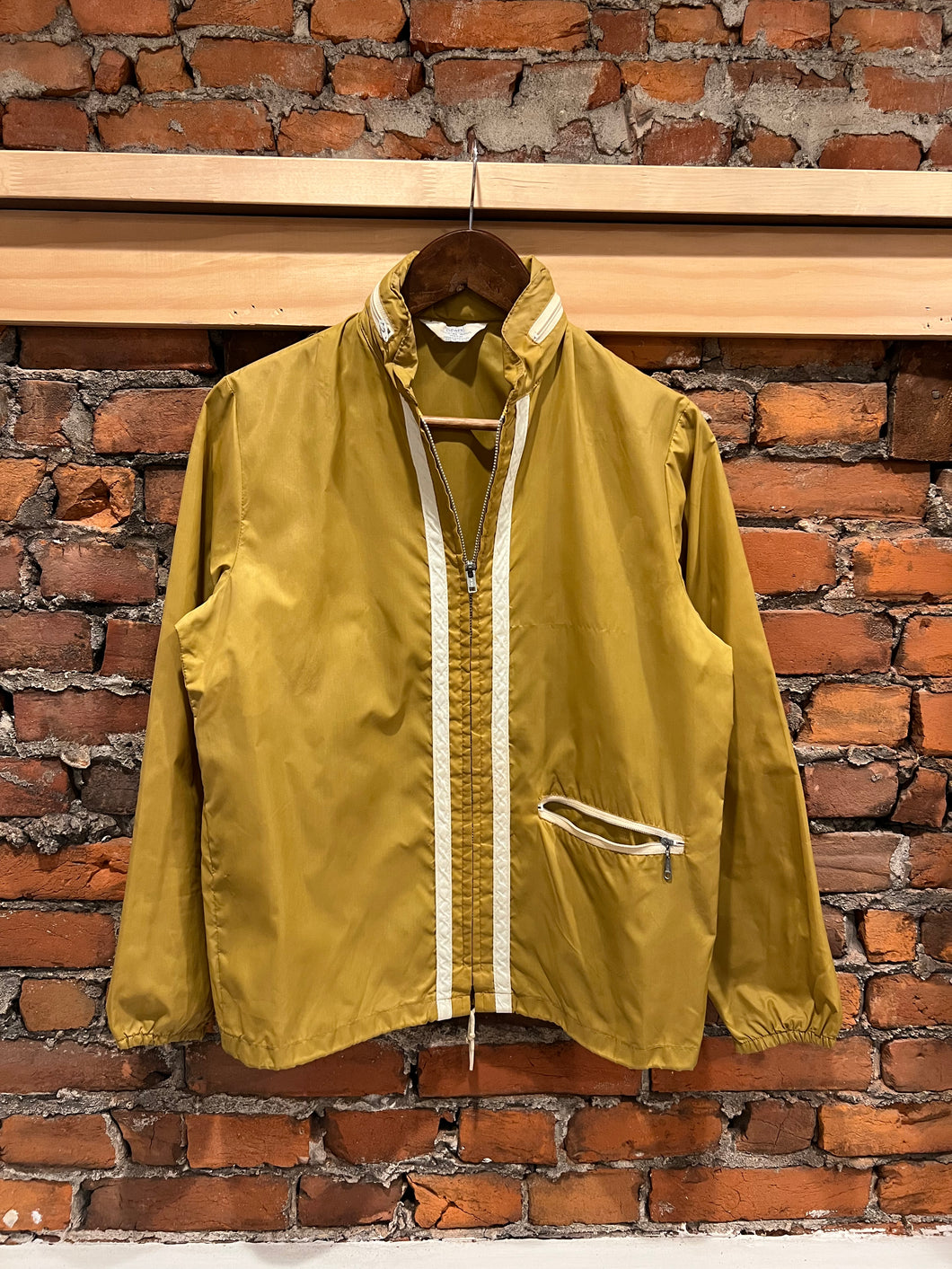 True Vintage Sears Yellow Windbreaker Jacket (See Measurements)(Flaw)