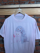 Load image into Gallery viewer, Vintage Pink 80s Cat and Dog Tee (L)
