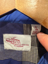 Load image into Gallery viewer, Vintage Kenny Rogers Blue Pearl Snap Western Shirt (WM)
