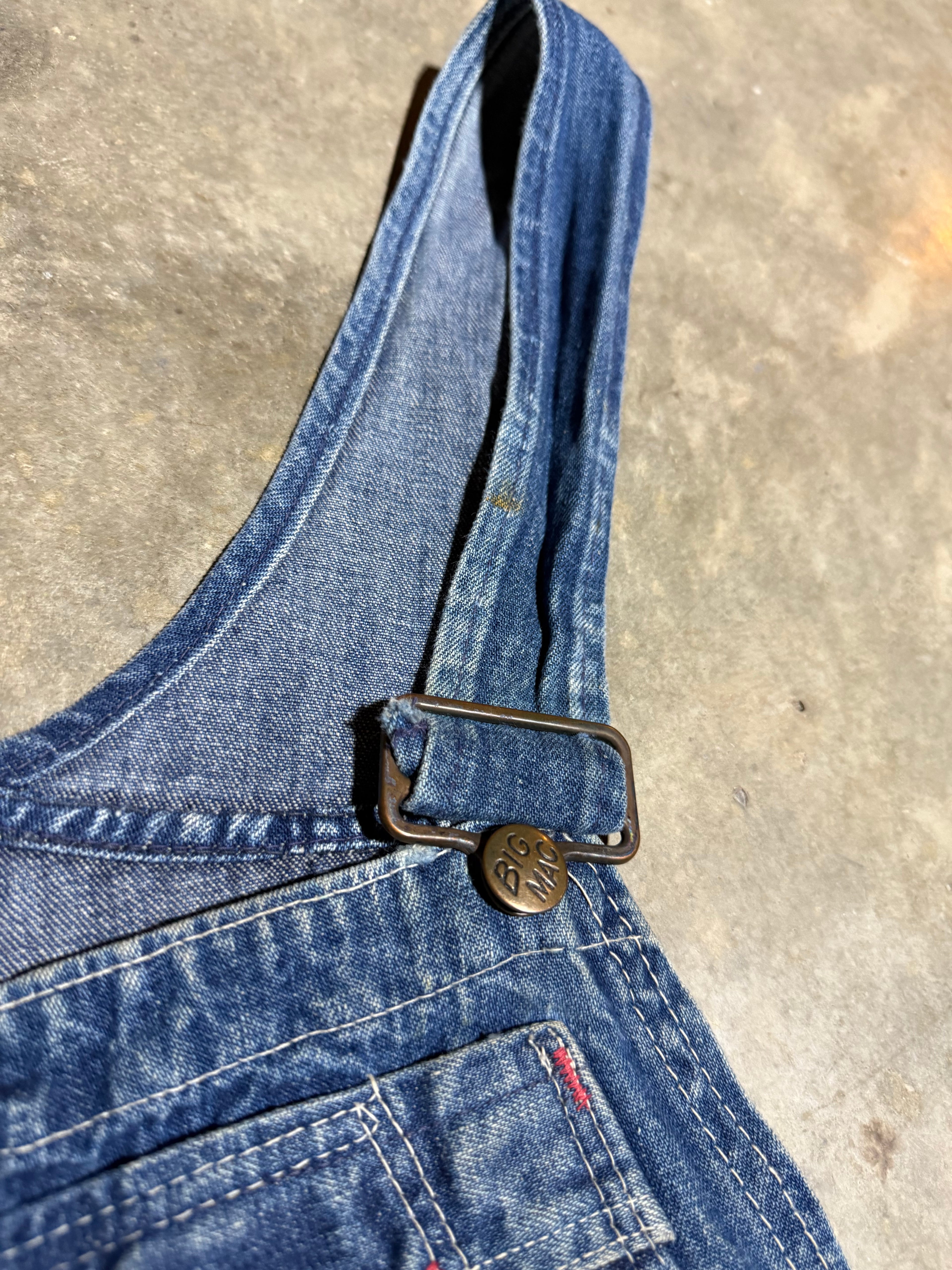 True Vintage JC Penney Big Mac Denim Overalls (32x28)