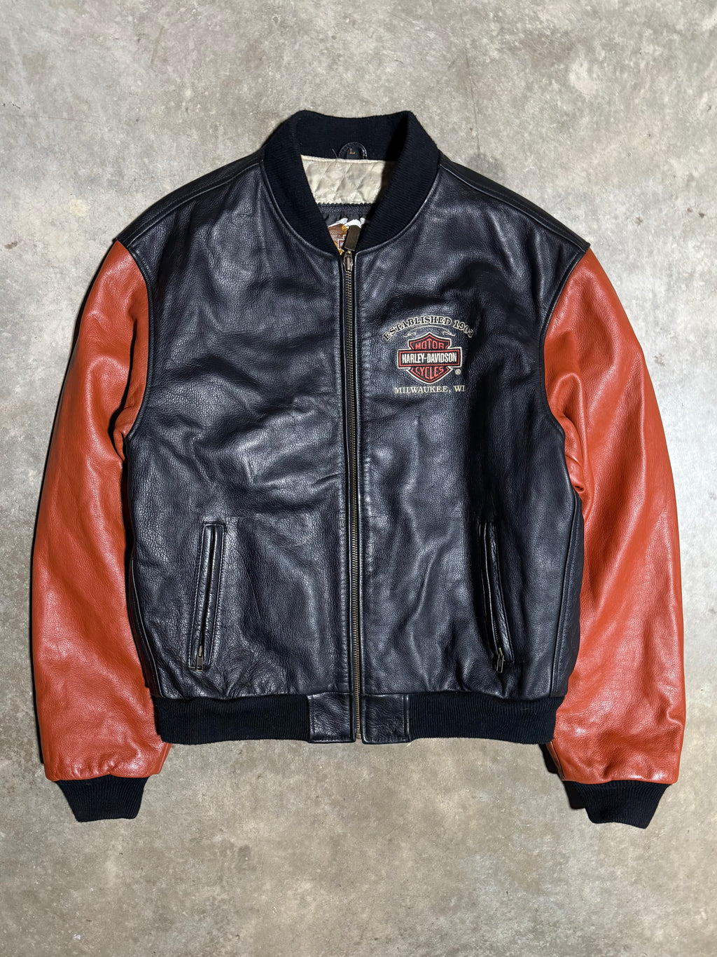 Vintage Harley Davidson Milwaukee Leather Jacket (L)