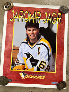 Vintage Jaromir Jagr Pittsburgh Penguins Poster (22x28inch)