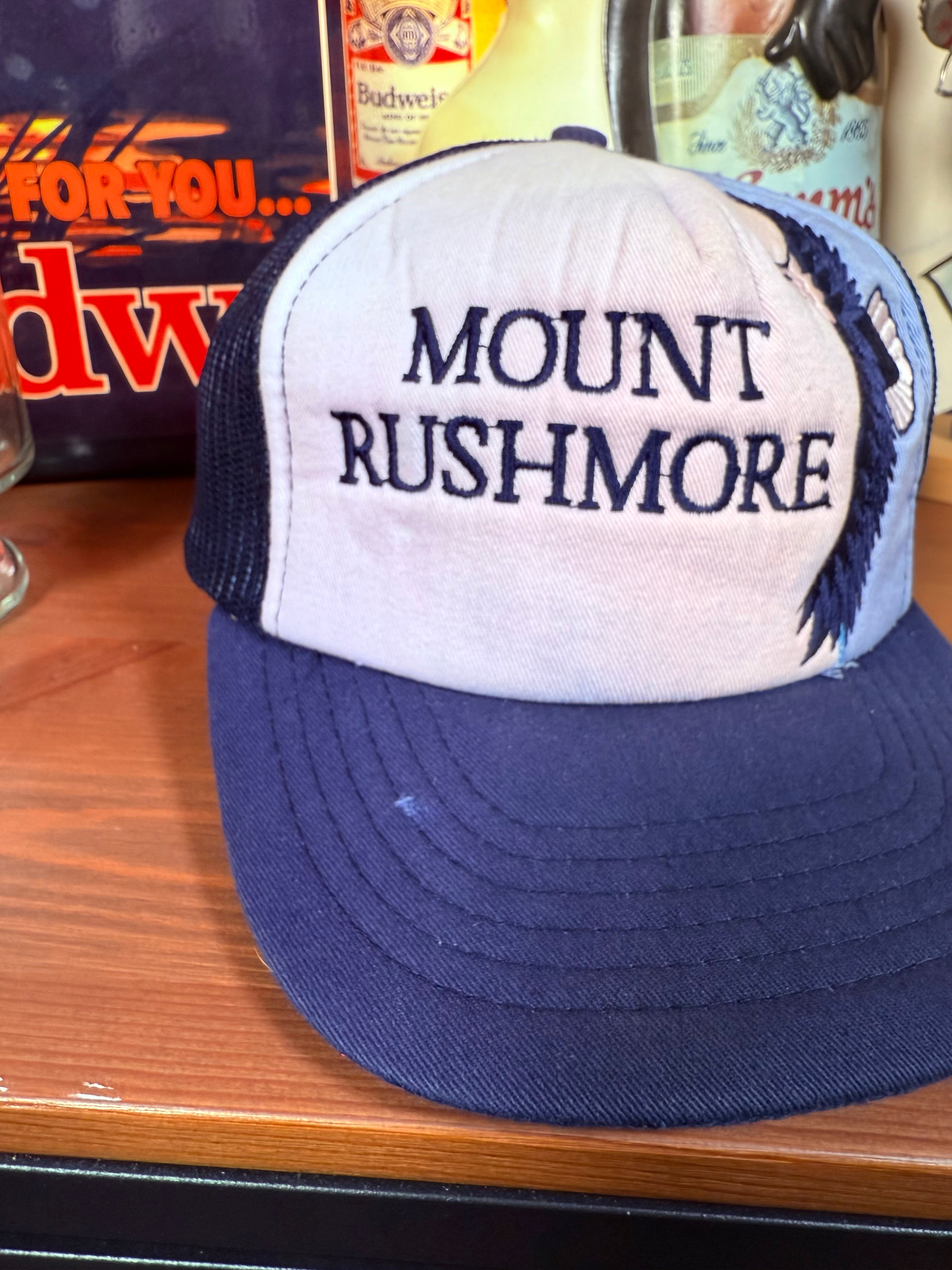 Vintage Mount Rushmore Eagle Trucker Hat