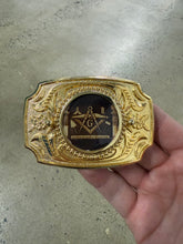 Load image into Gallery viewer, Vintage Gold Free Masons Belt Buckle
