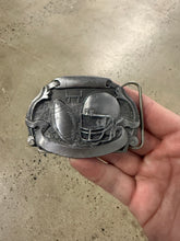 Load image into Gallery viewer, Vintage Football and Helmet Belt Buckle
