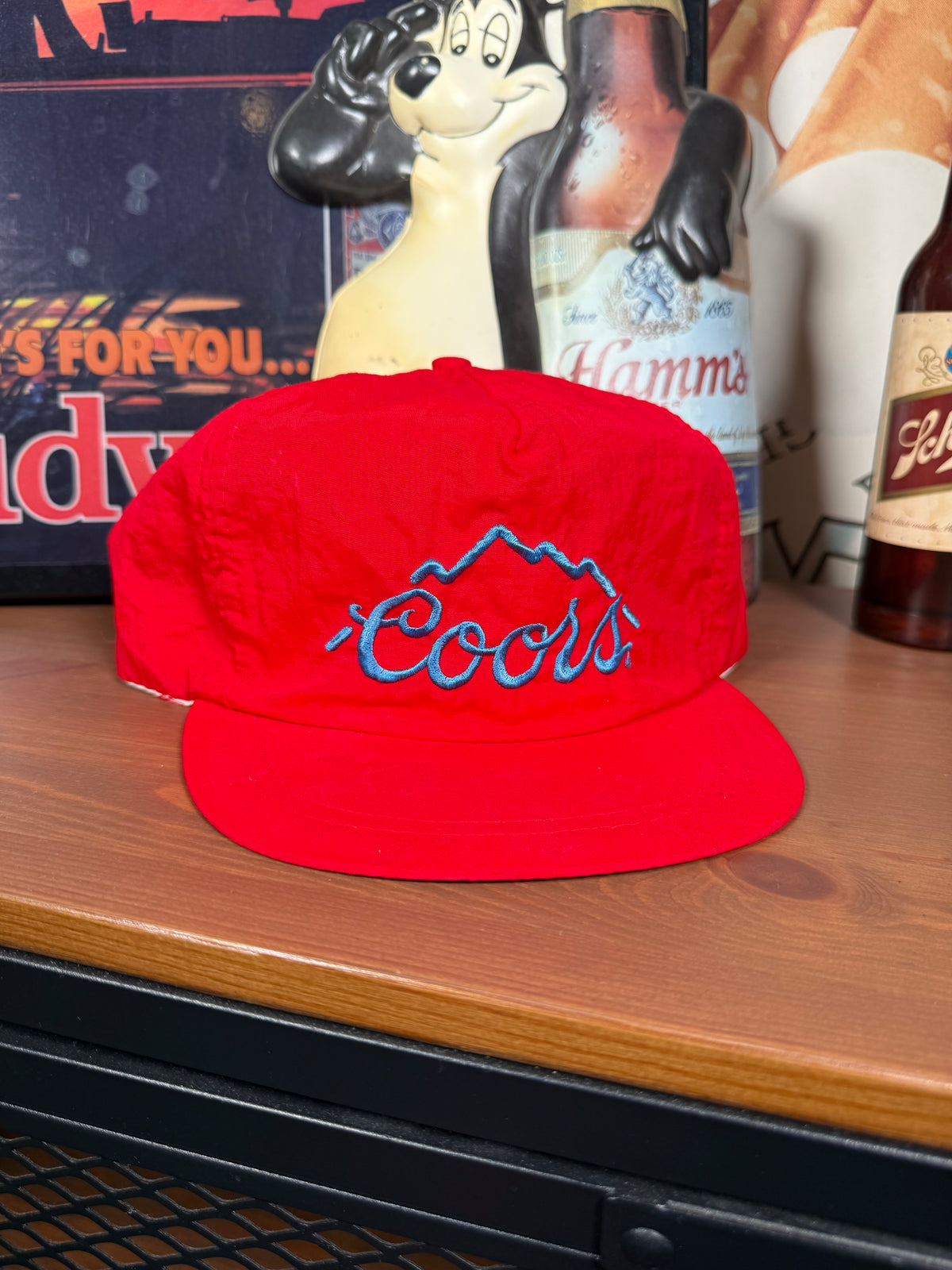 Vintage Coors Leather Strap Hat