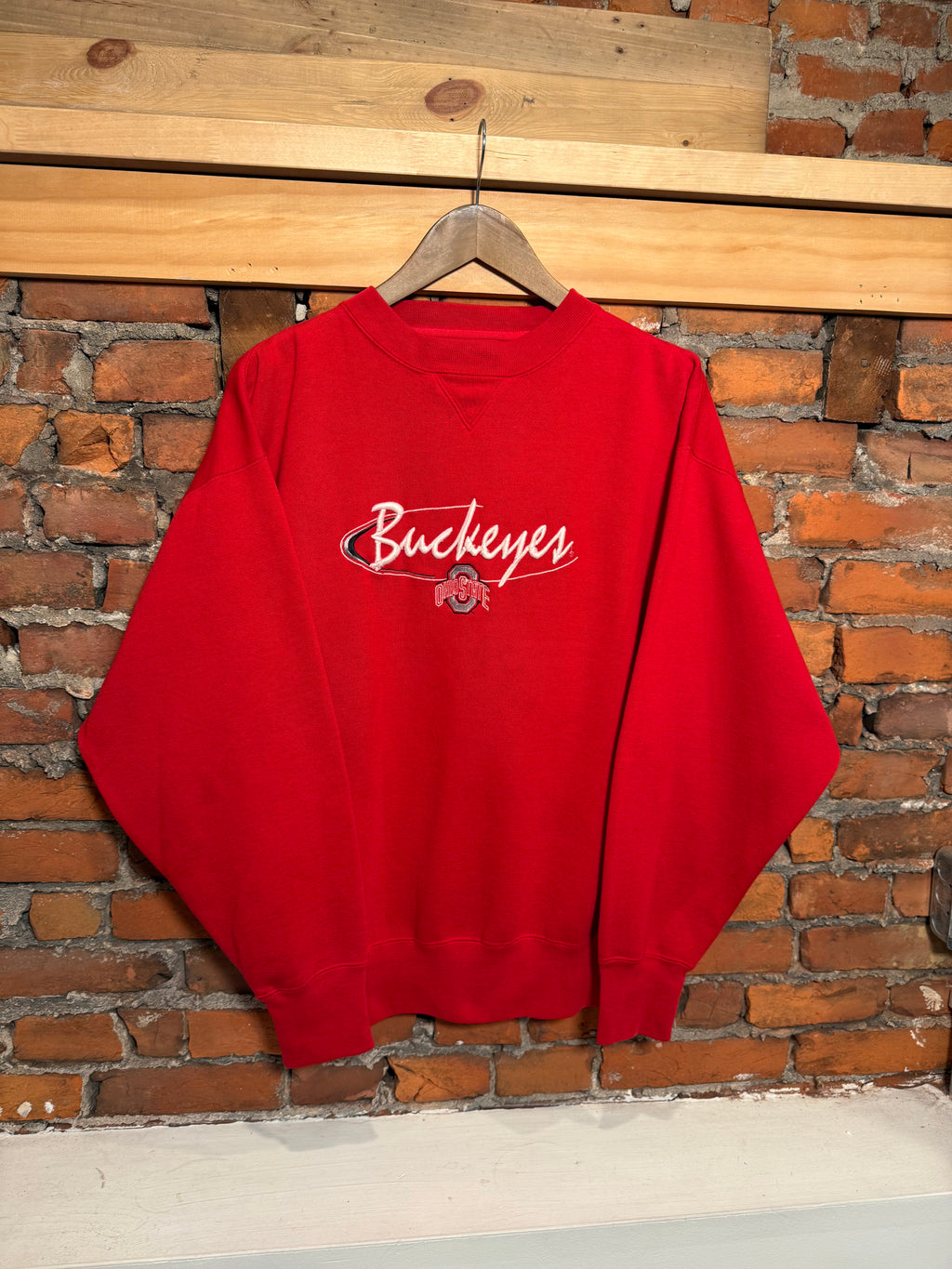 Vintage 90s Ohio State Embroidered Crewneck (L)