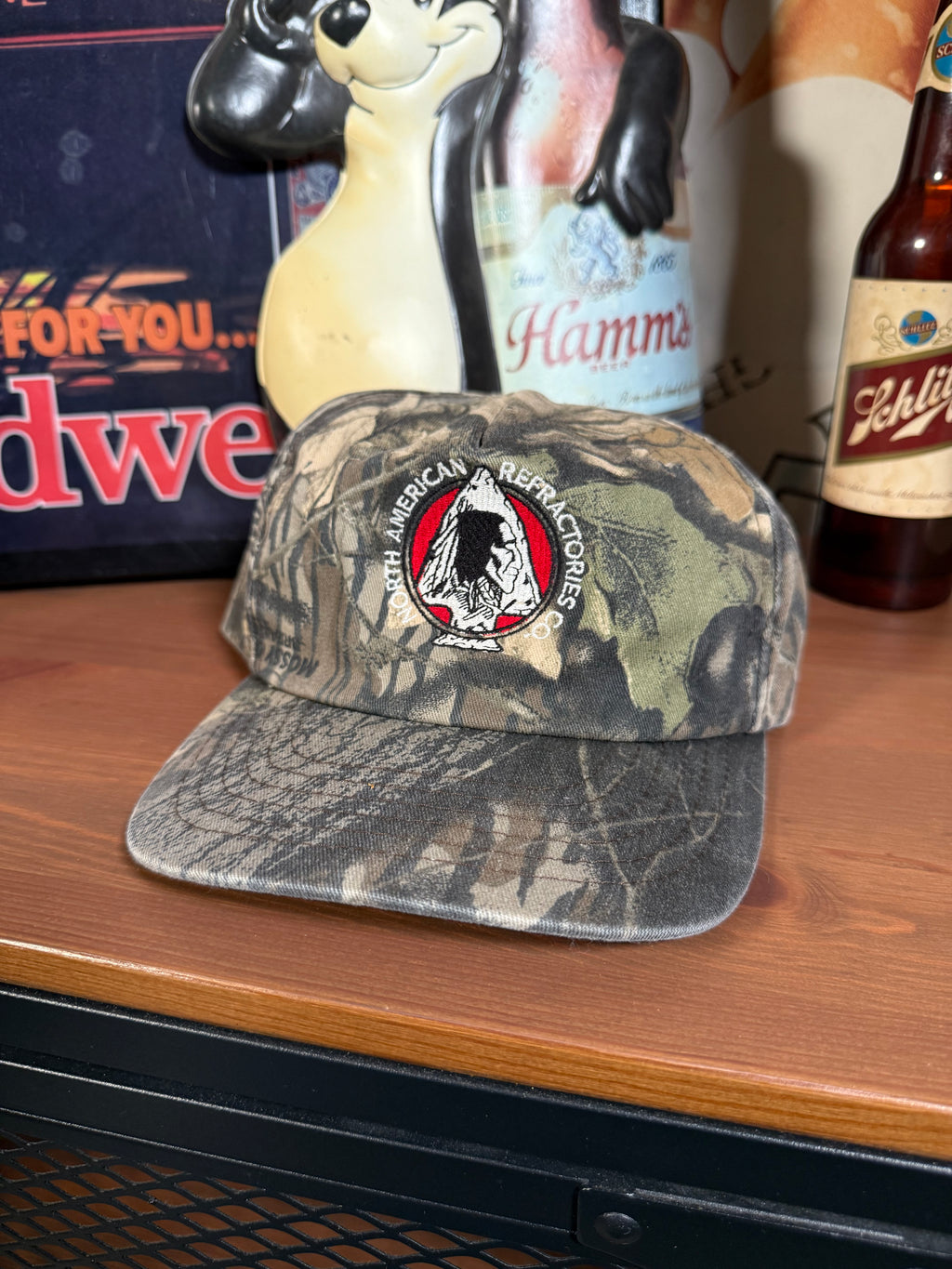 Vintage North American Refractories Arrowhead Camo Snapback
