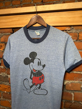 Load image into Gallery viewer, Vintage 80s Mickey Mouse Ringer T-Shirt (M)

