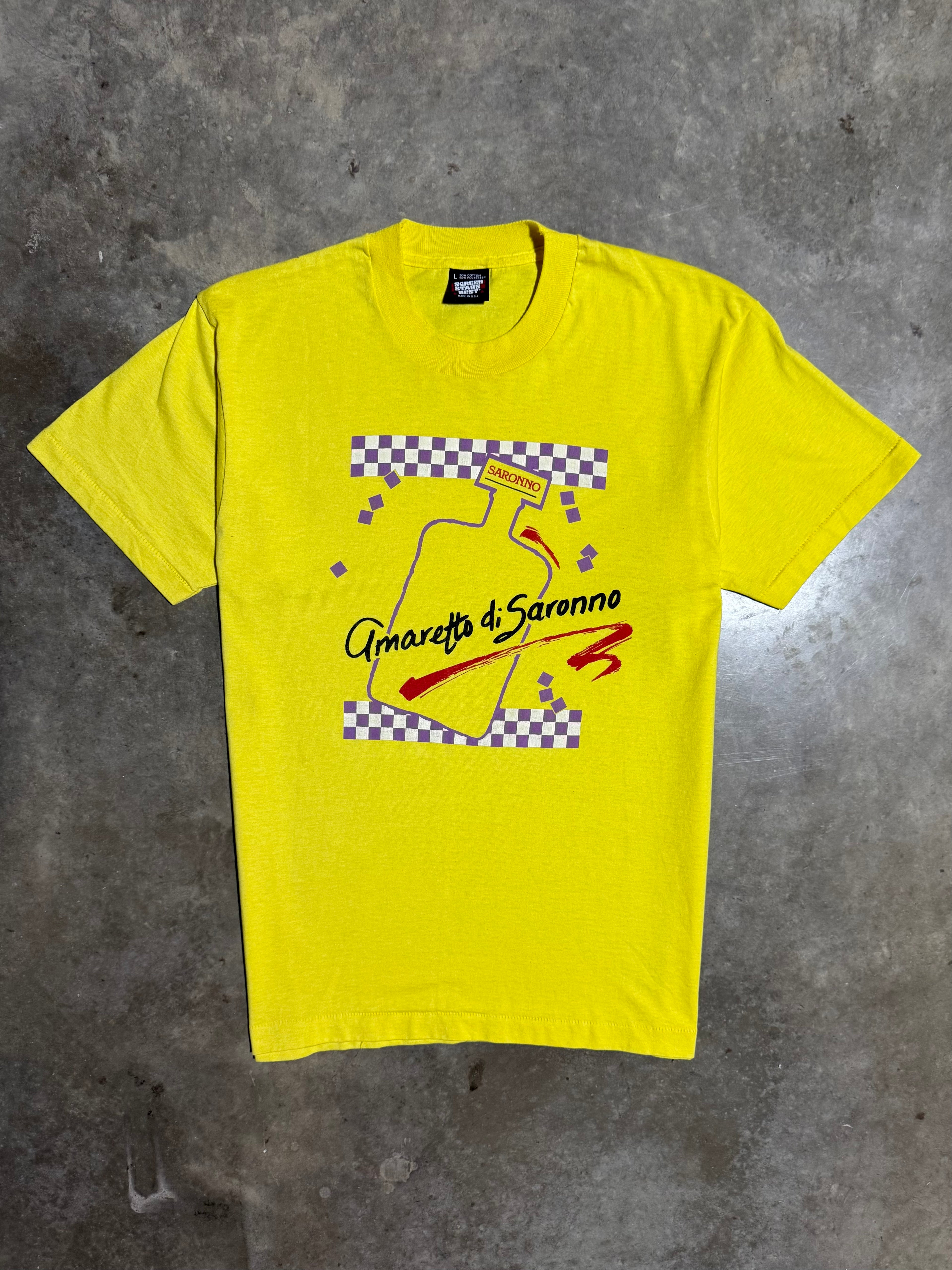 Vintage Early 90s Saronno Alcohol T-Shirt (M/L)