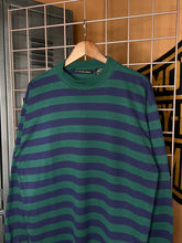 Load image into Gallery viewer, Vintage 80s Striped Mock Neck Shirt (XL)
