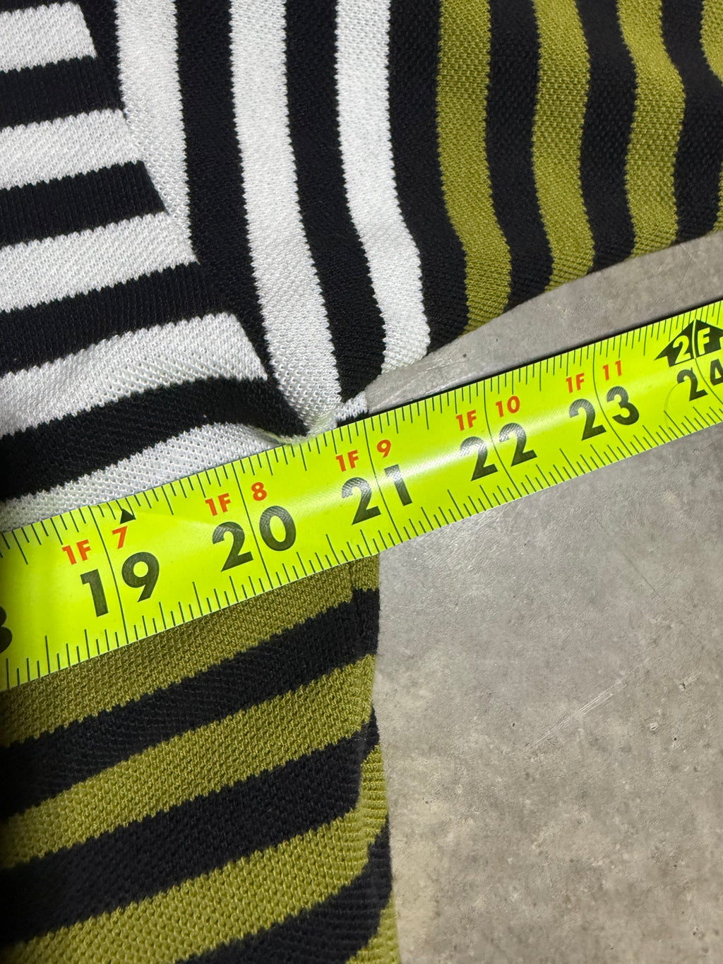 Vintage Aureus Striped Golf Polo (L)