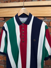 Load image into Gallery viewer, Vintage Sienfried Striped Polo Shirt (L Long)
