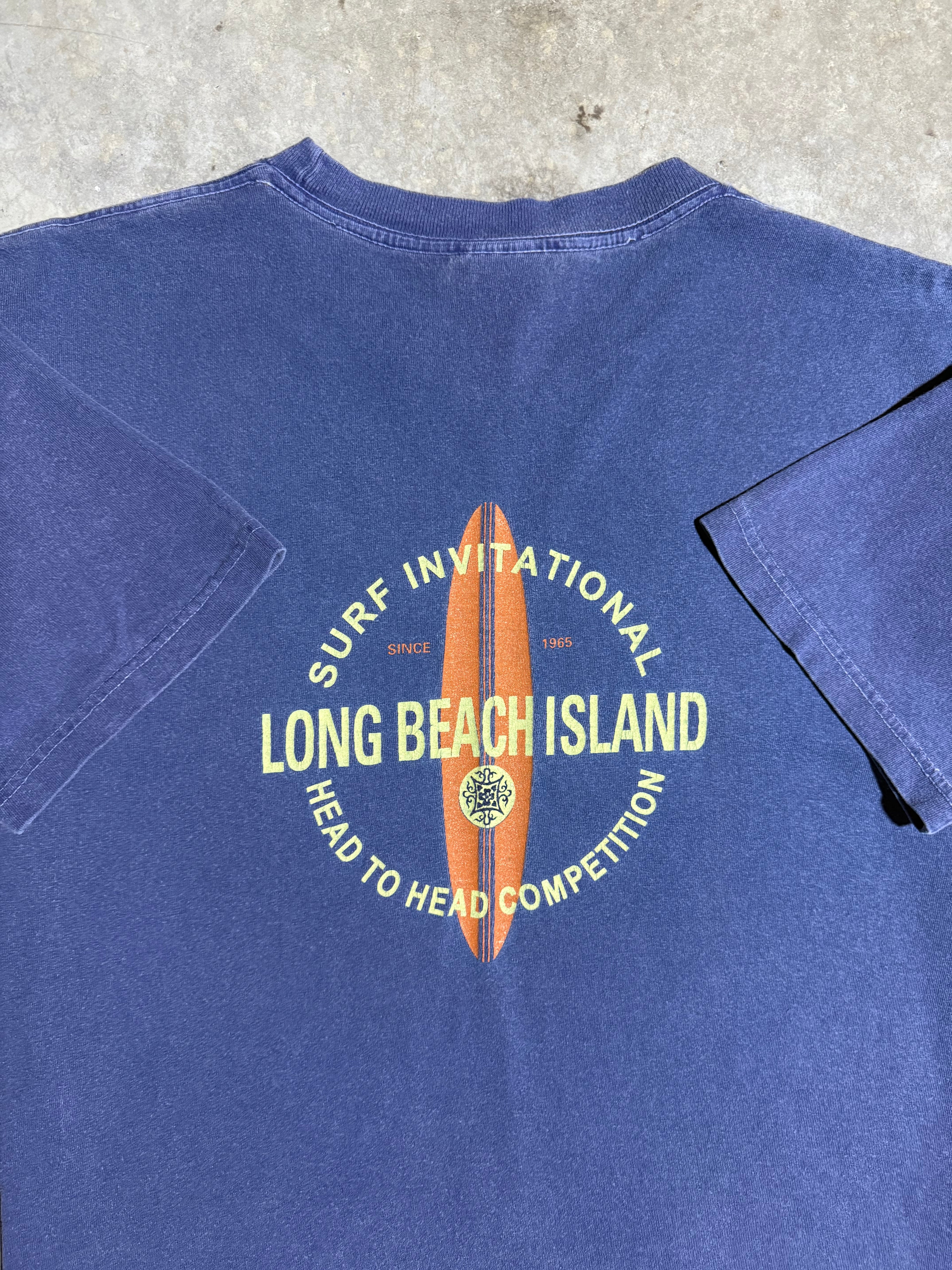 Y2K Long Beach Island Double Sided Shirt (L)