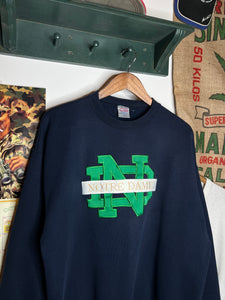 Vintage Notre Dame Embroidered Crewneck (L/XL)