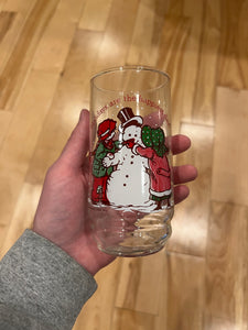 Lot of 2 Vintage 70s Coca-Cola Christmas Glasses