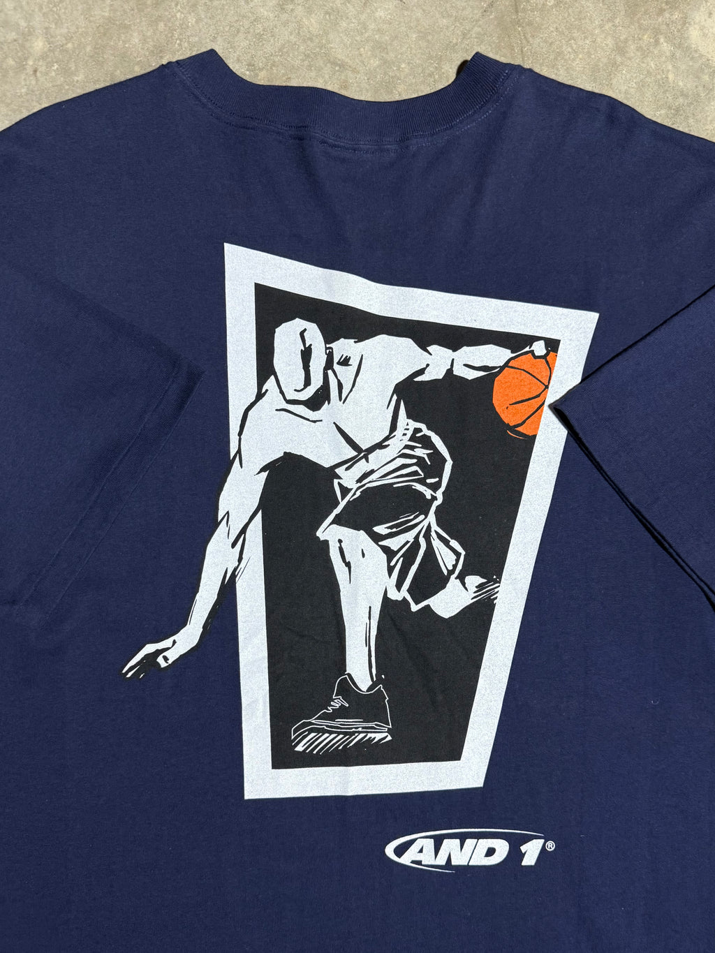 Vintage Unworn And1 Double Sided Blue Tee (2XL)