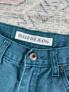 Vintage Bugle Boy Sea Foam Shorts (28)