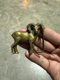 Vintage Brass Ram Belt Buckle
