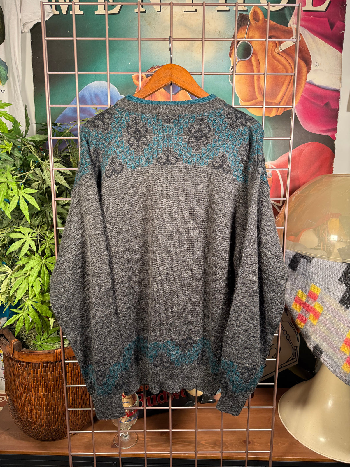 Vintage Aggio Stitched Golf Sweater (M)