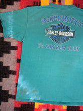 Load image into Gallery viewer, Vintage Distressed 90s Harley Davidson Teal Pocket Tee (XL)

