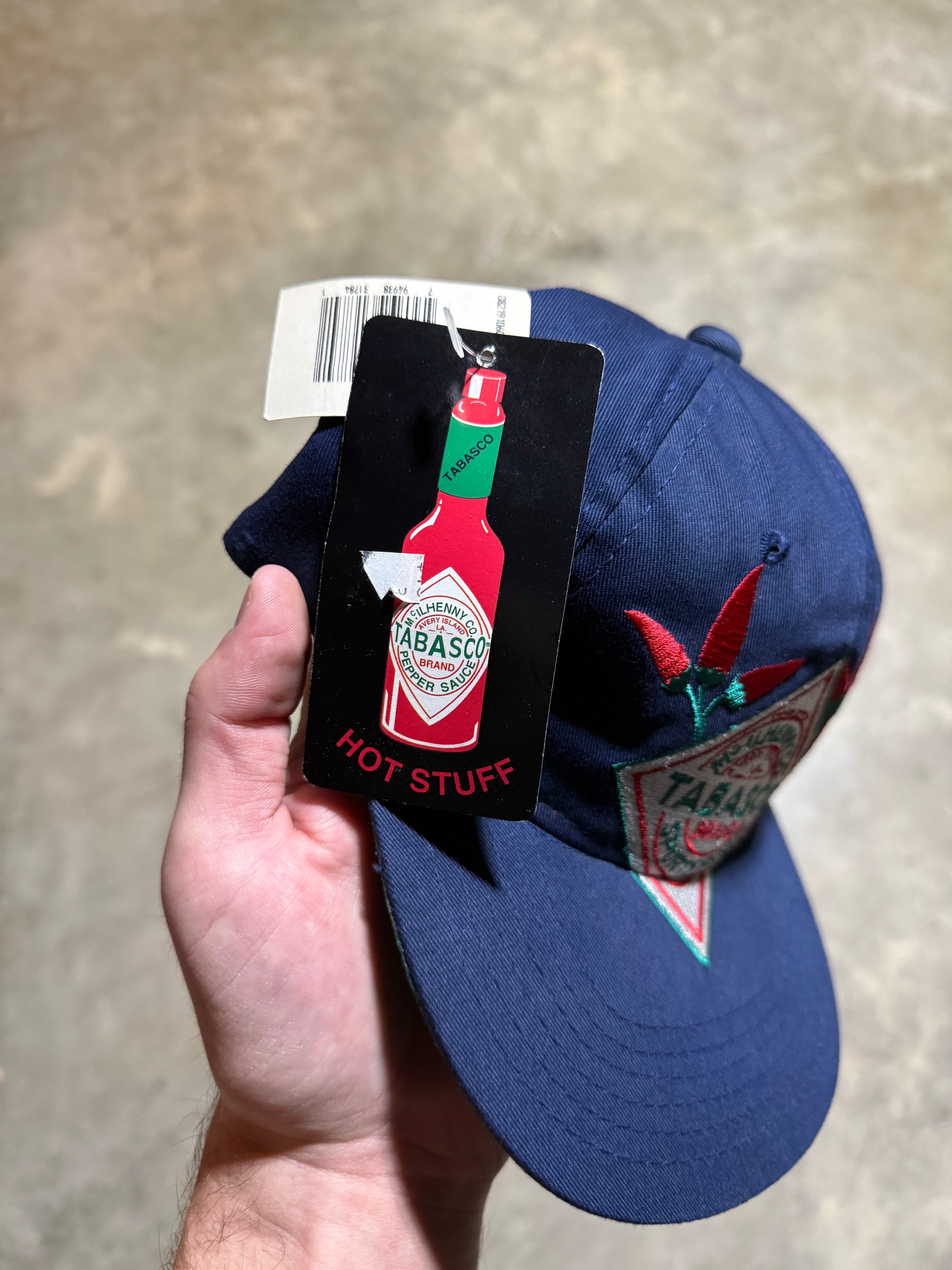 Vintage Tabasco Hot Stuff Leather Strap Hat