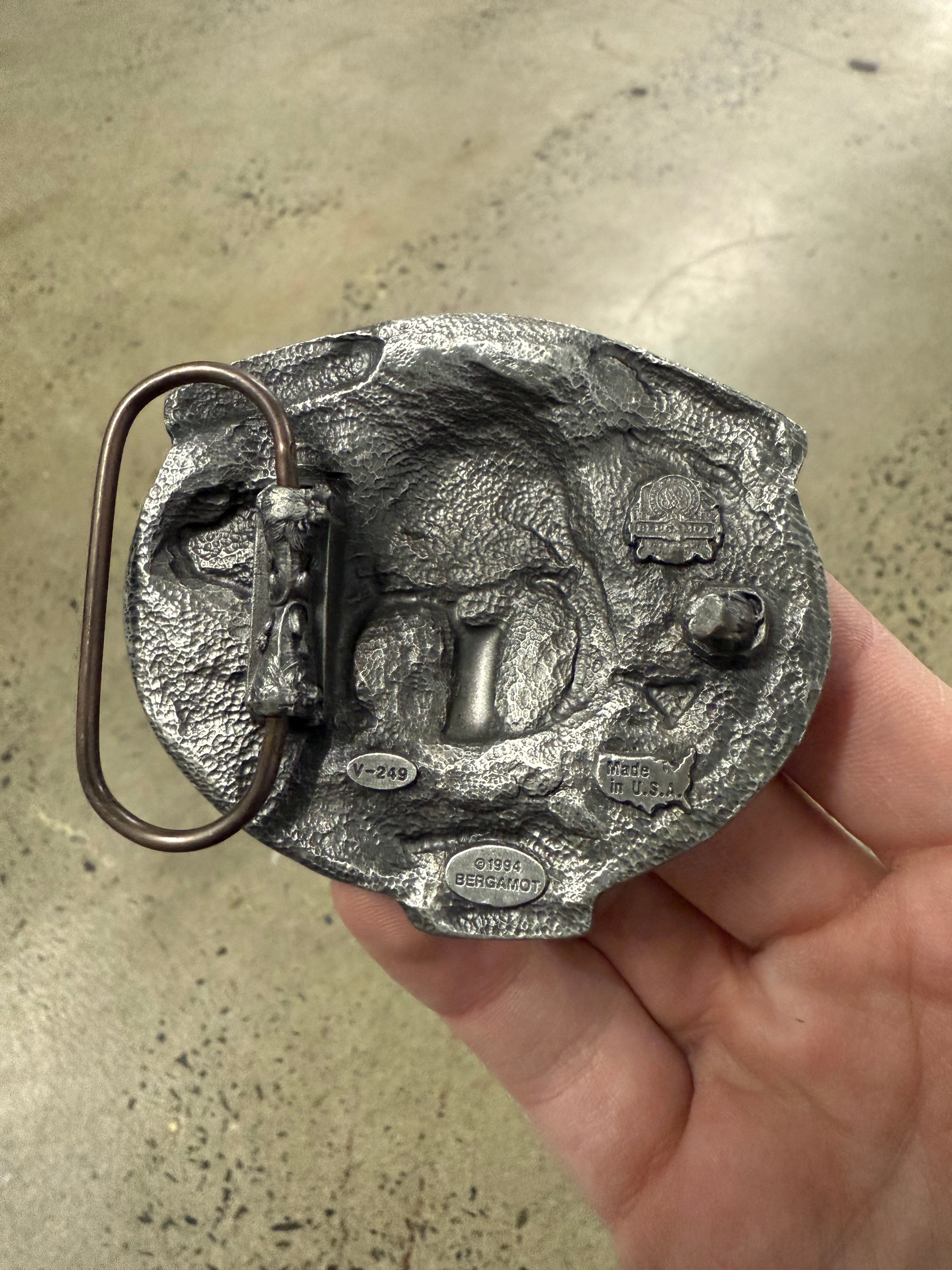 Vintage Till Death Do Us Part Motorcycle Belt Buckle
