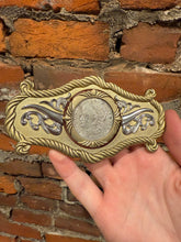 Load image into Gallery viewer, 1921 Silver Dollar Flipping Belt Buckle
