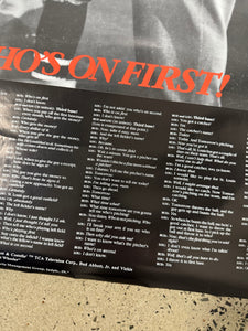 Vintage Who’s On First Poster (23x34.5)