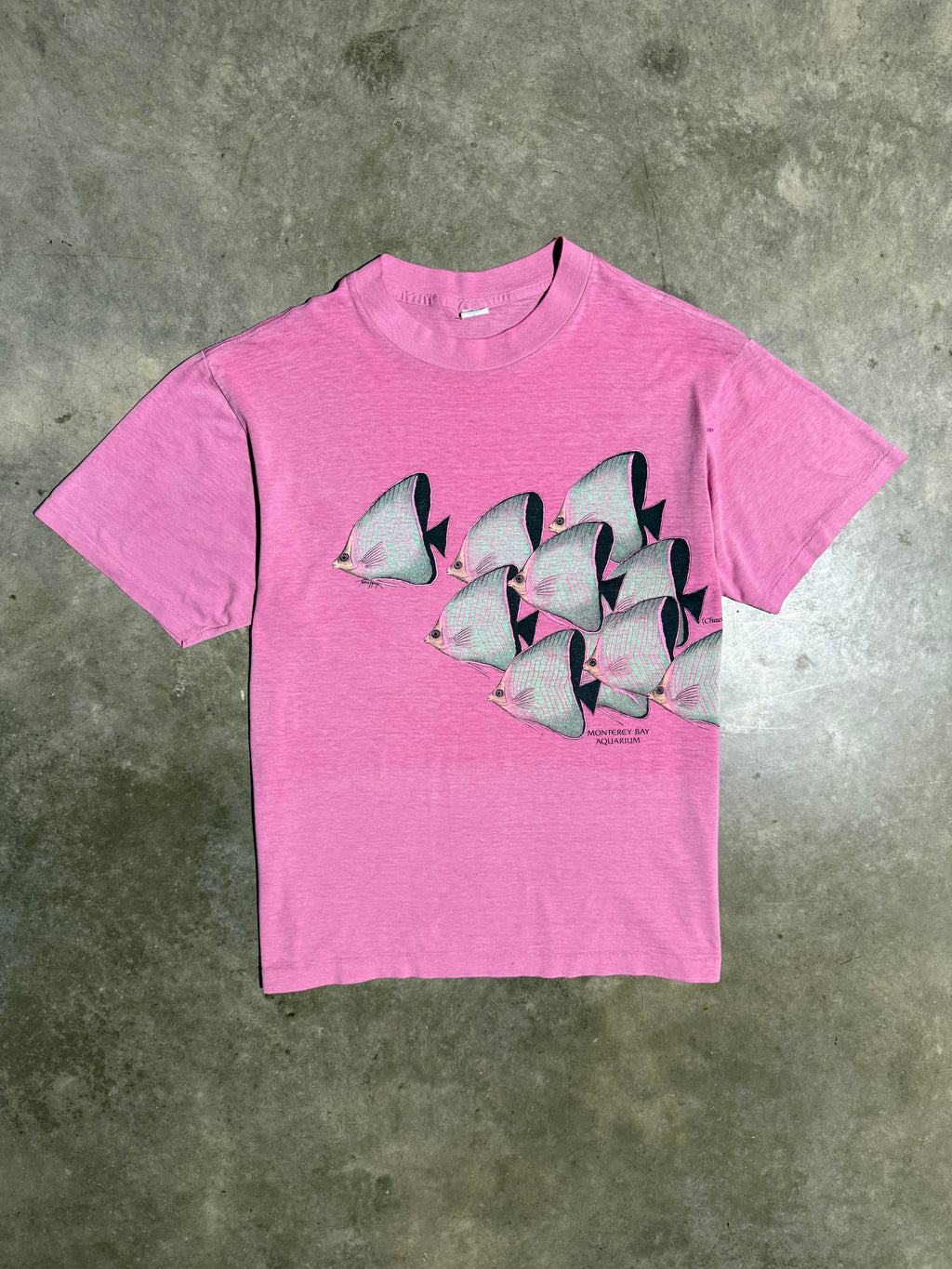 Vintage 80s Monterey Bay Aquarium Fish Tee (M/L)