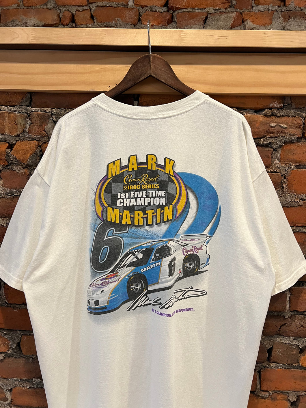 2000s Crown Royal Mark Martin Nascar Tee (2XL)