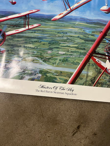 Vintage Red Baron Frozen Pizza Double Sided Poster (2ftx3ft)